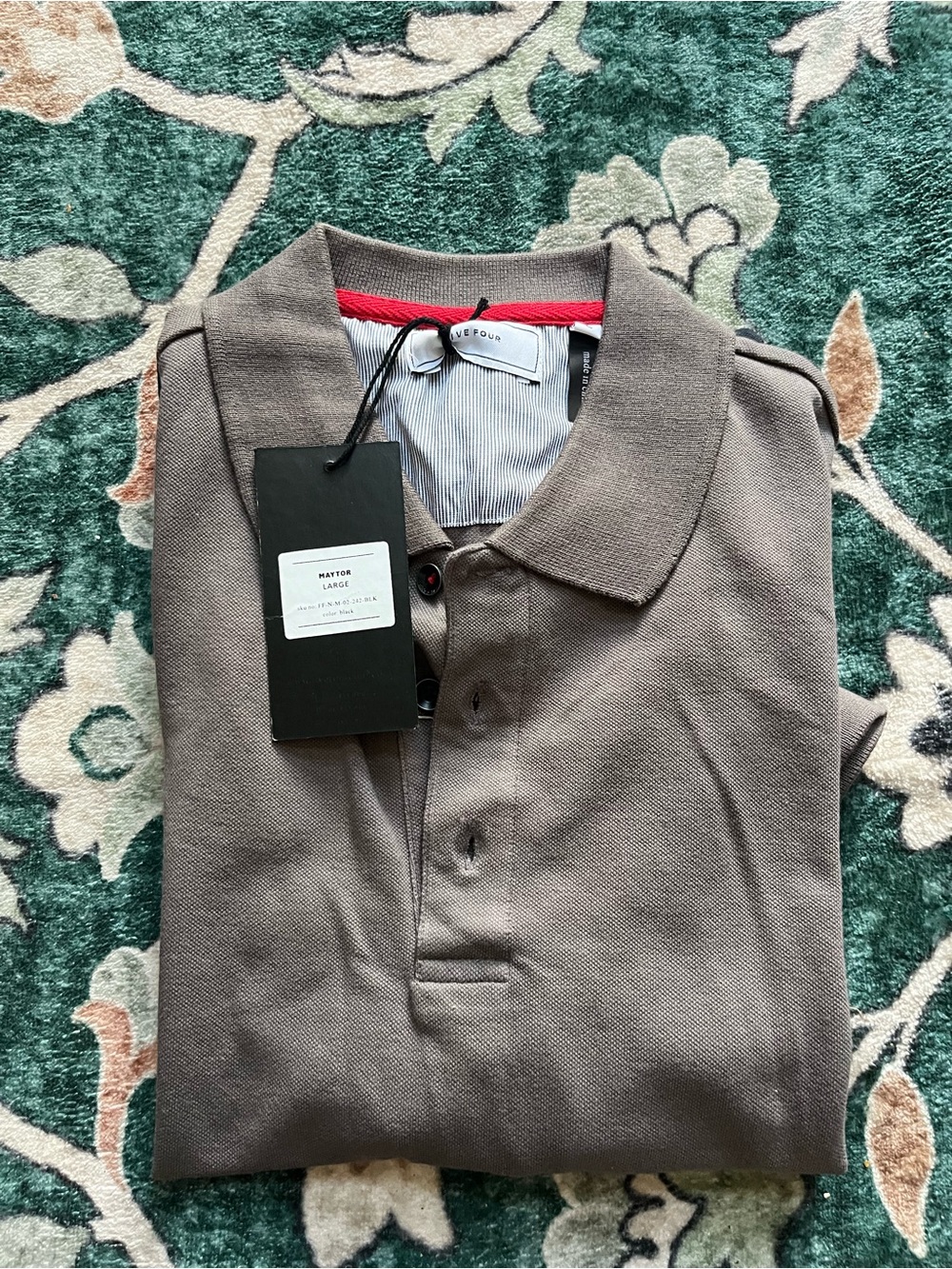 NWT Five Four Color Block Polo